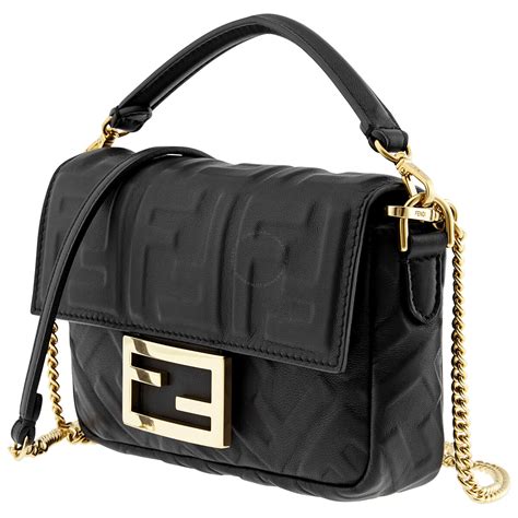 black Fendi baguette bag